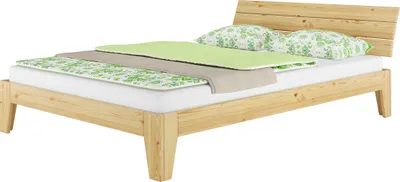 Produktbild von Futonbett Kiefer-Bettgestell massiv 140x220 Überlänge Doppelbett Zubehör wählbar V-60.62-14-220ohne Zubehör