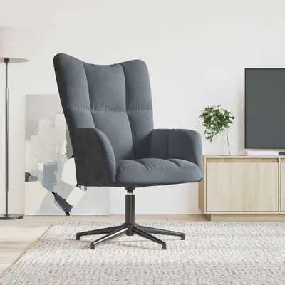 Produktbild von vidaXL Relaxsessel Dunkelgrau Samt