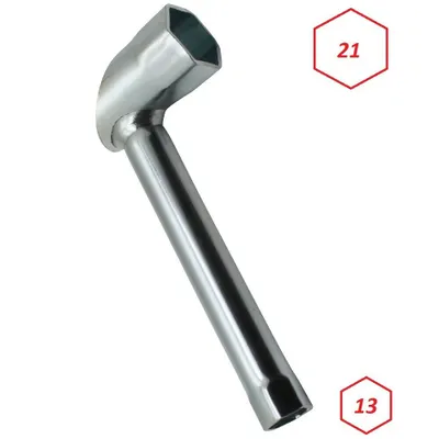 Produktbild von Zündkerzenschlüssel 13mm + 21mm Kerzenschlüssel Motorrad roller Moped Auto Mofa Piaggio Vespa Zündapp Kreidler Hercules