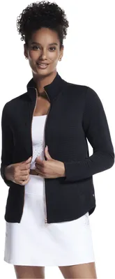 Produktbild von Skechers The Hoodless Hoodie GoWalk Shine Jacket JA78-BLK, Sweatshirt, Damen, Schwarz