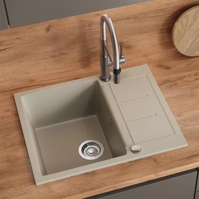 Zdjęcie produktu dla Zlewozmywak Bergström Rom Beżowy 62 x 50 cm, Model 57771