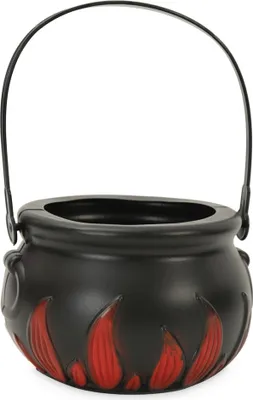 Produktbild von Hexenkessel klein mit Flammen Hexenkostüm Zubehör Halloween Karneval Fasching