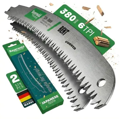 Produktbild von 2x Bayerwald Werkzeuge Säbelsägeblatt Bent Force curved Länge 380 mm