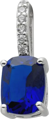 Produktbild von Anhänger Silber 925 blauer weisse Zirkonia