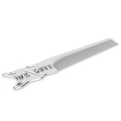Zdjęcie produktu dla Grzebień, grzebień do strzyżenia włosów, grzebień aluminiowy, grzebień fryzjerski, grzebień fryzjerski