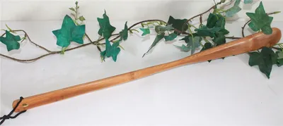 Produktbild von Schuhlöffel 001 hellbraun Bambus 55 cm lang Holz Bambus