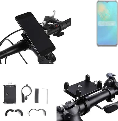Produktbild von K-S-Trade Handyhalterung für das Fahrrad kompatibel mit Oukitel C37 Halter Lenkstange Fahrradhalterung Motorrad Bike Mount Befestigung Smartphone