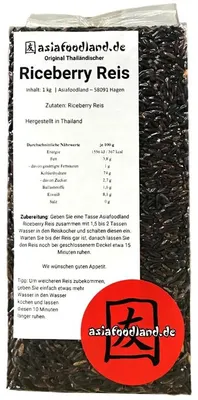 Produktbild von Asiafoodland - Original thailändischer Riceberry Reis - 1kg