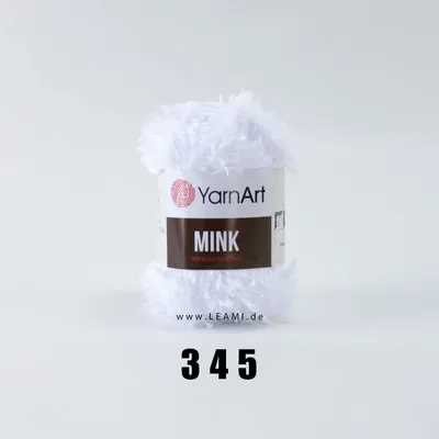 Produktbild von YarnArt Mink, Effektgarn, Flauschgarn, leami, leamigurumi 345 weiß