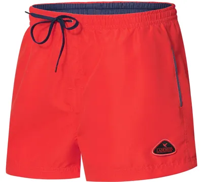 Produktbild von Ladeheid Herren Badehose Badeshorts Beachshorts Schwimmhose LAZA1001 (Rot Marineblau, 5XL)