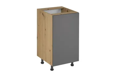 Produktbild von Küchenunterschrank 45 cm  ohne Arbeitsplatte küchenmöbel, Langen D45 Grau/Matt