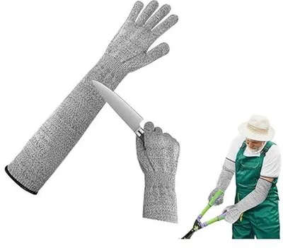 Immagine prodotto di Guanti Gardengardisten per uomo e donna – Guanti resistenti al taglio con maniche lunghe – Resistenti alle spine – Per potare le rose – Con protezione per l’avambraccio – 5 maniche resistenti al taglio – Per il giardinaggio e la cura del paesaggio