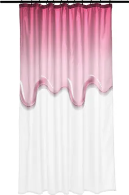 Produktbild von Kleine Wolke Duschvorhang PEVA EDDIE Light Pink 180 x 200 cm