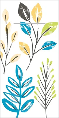 Produktbild von Airlaid Besteckservietten Cedrik in Blau-Anthrazit, 40 x 40 cm, 75 Stück - Mank - Herbstlaub