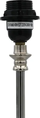 Produktbild von Tischleuchte Lampenfuß SHONY 10x10x49 cm Lampe Silber Metall