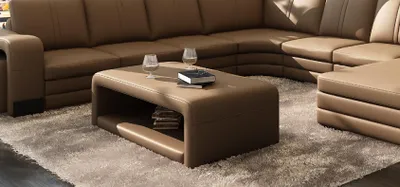 Image de Canapé d'angle design moderne, ensemble salon, table basse franco