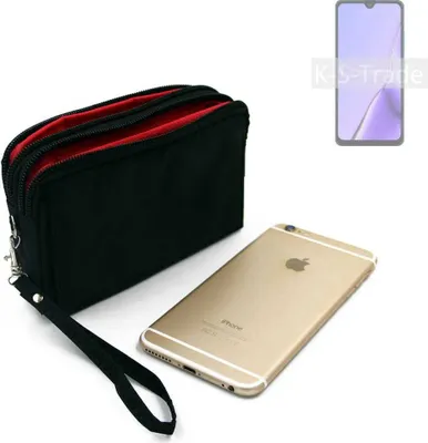 Produktbild von K-S-Trade Schutz Hülle Handy Hülle kompatibel mit Cubot Note 7 Gürteltasche Travelbag Handytasche mit Zusatzfächern, schwarz