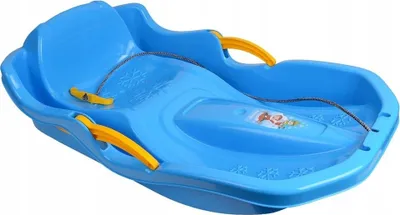 Produktbild von Plastikowe sanki z hamulcami Speed Bob niebieskie