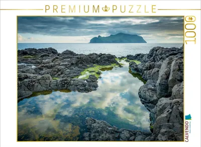 Produktbild von Calvendo Gásadalur, Vágar 1000 Teile Puzzle quer 640x480mm, Zilch Thomas; 7454292