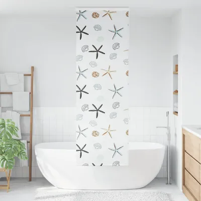 Immagine prodotto di vidaXL Tenda a rullo per doccia con cassonetto 80x240 cm larghezza del tessuto 76 cm