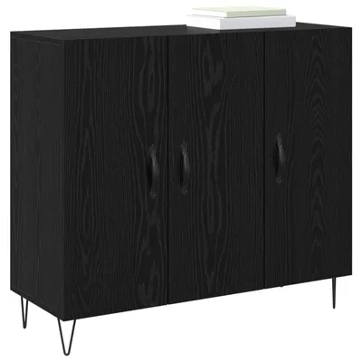 Produktbild von vidaXL Sideboard Schwarz Eichen-Optik 90 x 32,5 x 80 cm Holzwerkstoff