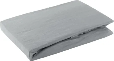 Produktbild von EUROFIRANY Spannbettlaken mit Gummizug JERSEY stahl 140x200 30CM 125