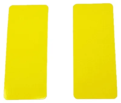 Produktbild von Rifrangenti Aufkleber 3D für Bauletti Motorrad, Gelb Fluo, 2 Teile, 4 x 10 cm