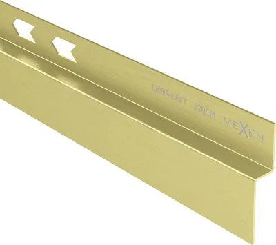 Zdjęcie produktu dla Mexen Line-B listwa spadkowa przyścienna 120 cm lewa, złota szczotkowana - 185502120L