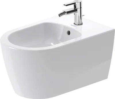 Immagine prodotto di Duravit ME by Starck Bidet suspendu, avec trop-plein, 1 trou pour robinet, portée 570mm, 228815AC00, 228815AC00