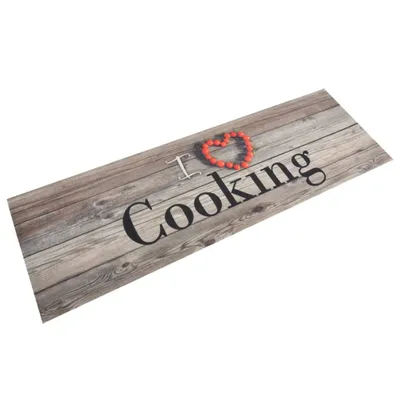 Immagine prodotto di vidaXL Tappeto Cucina Lavabile Grigio 60x180 cm Velluto