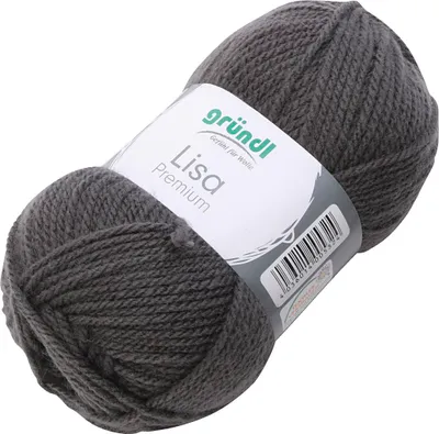 Produktbild von 50 Gramm Gründl Lisa Premium Uni 25 Anthrazit