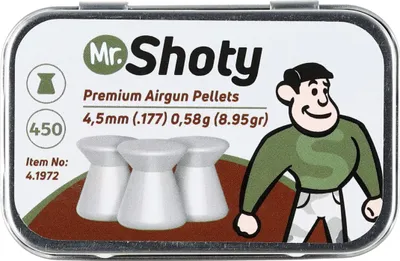 Image de Śrut płaski Mr. Shoty 4,5 mm 0,58 g 450 szt.