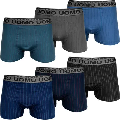 Produktbild von 8er Pack Herren Boxershorts aus Baumwolle Gr. M bis 6XL  Unterwäsche Unterhose  Übergröße Retroshorts XL 8x Mix 3