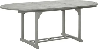 Immagine prodotto di vidaXL Tavolo da giardino grigio 200x100x75 cm in legno massiccio di acacia