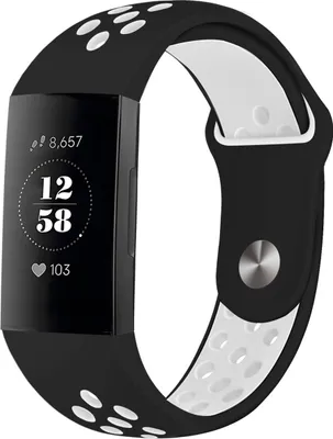 Produktbild von imoshion Pr2198 für Fitbit Charge 3 / 4 - Black & White