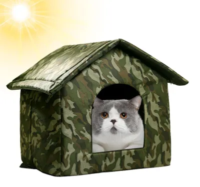 Imagen del producto de Refugio para perros resistente al viento, ideal para exteriores y también para gatos