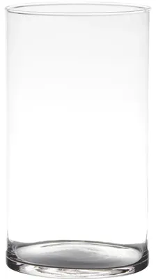 Produktbild von Blumenvase Neville - klar transparent - Glas - 14 x 21 cm - Zylinderform