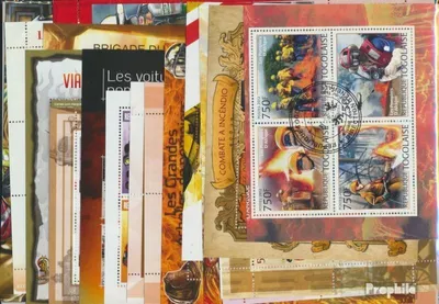 Produktbild von Briefmarken Motive 20 verschiedene Feuerwehr Blöcke