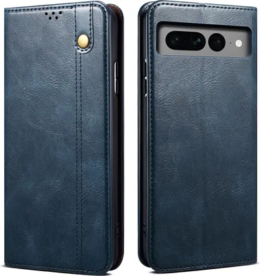 Produktbild von Google Pixel 8 Hülle, Leder Flip Brieftasche Schutzhülle mit Standfunktion für Google Pixel 8 Blau