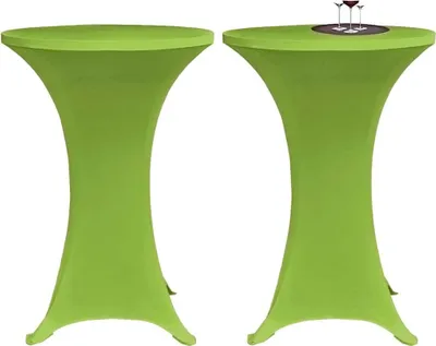 Obrázok produktu pre vidaXL Napínacie obliečky na stôl 4 ks 70 cm zelené