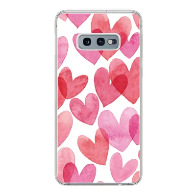Produktbild von MuchoWow® Handyhülle Schutzhülle Hülle für Samsung Galaxy S10e Ein Aquarell mit Herz-Illustration Silikon Softcase Handy Hülle - Handy