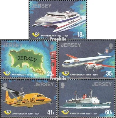 Produktbild von Briefmarken GB - Jersey 1994 Mi 669-673 (kompl.Ausg.) gestempelt Posthoheit