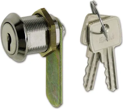 Produktbild von Blechmontagezylinder 19 mm, verschiedensperrend, Messing verchromt