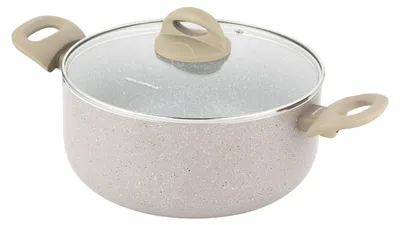 Imagen del producto de Olla de aluminio FLORINA ISLA, 4,1 litros, 24 cm. Olla de cocina de aluminio con revestimiento antiadherente