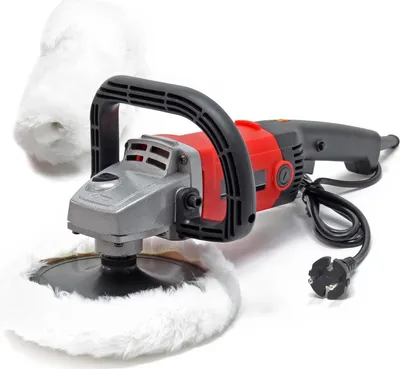 Produktbild von Wiltec Auto Poliermaschine Schleifmaschine 1200W bis 3000 U/min, Poliergerät mit 6 Stufen inkl. 2 Pads, Tellerschleifer, Rotationsschleifer