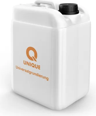 Produktbild von Q UNIQUE Universalgrundierung 5L – Hochwertige Grundierung für Innen und Außen | Saugfähigkeit Reduzieren, Haftung Verbessern, Schnelltrocknend