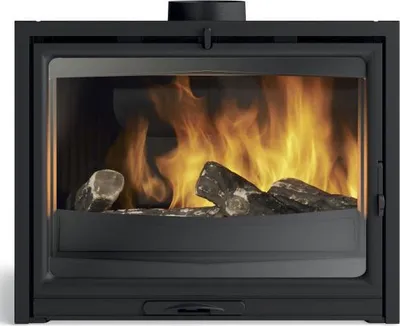 Image de Insert à bois 7kw anthracite - Godin - 660206 - modane 65-f