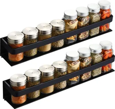 Produktbild von Famanu Gewürzregal – Rostfreies Aluminium, kompakt und vielseitig