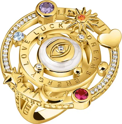 Thomas Sabo TR2445-565-7 Damenring im Kosmischen Design Goldfarben 1