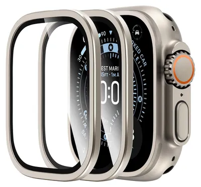 Obrázek produktu pro 2 kusy ochranných fólií na displej pro chytré hodinky s 49mm a titanovým rámečkem